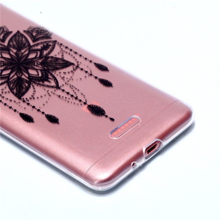 Pattern Printing Soft TPU Case for Xiaomi Redmi 6A (Single 12MP Rear Camera) - Mandala Flowers-2