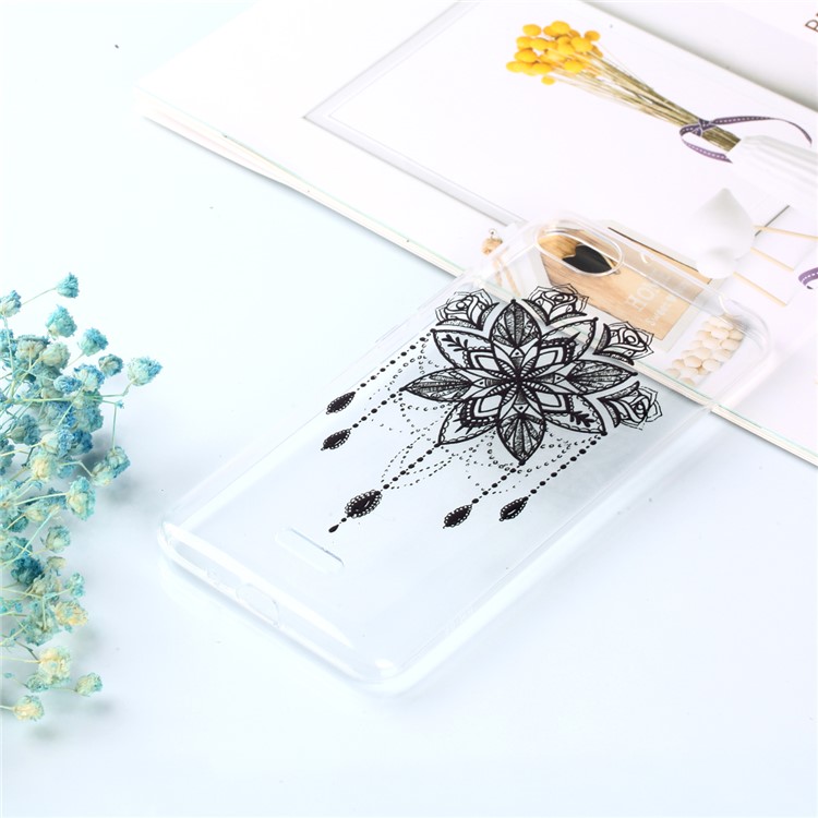 Pattern Printing Soft TPU Case for Xiaomi Redmi 6A (Single 12MP Rear Camera) - Mandala Flowers-5