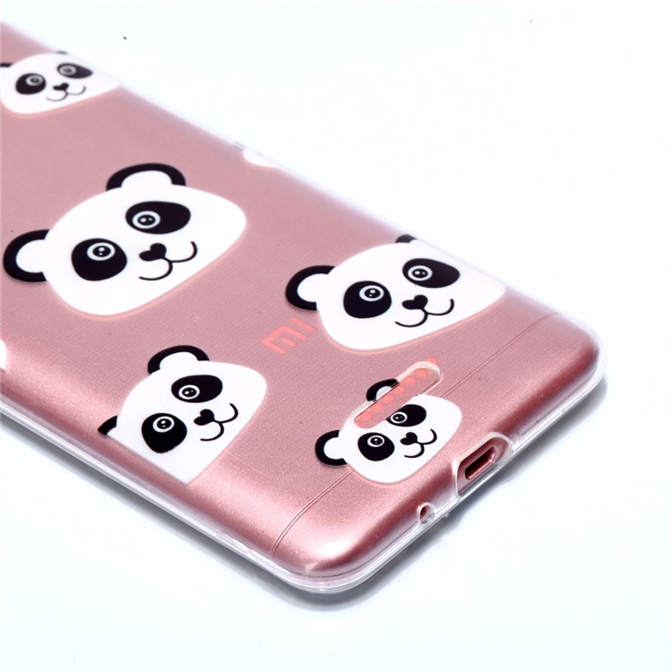 Pattern Printing TPU Cell Phone Case for Xiaomi Redmi 6A (Single 12MP Rear Camera) - Panda Pattern-2