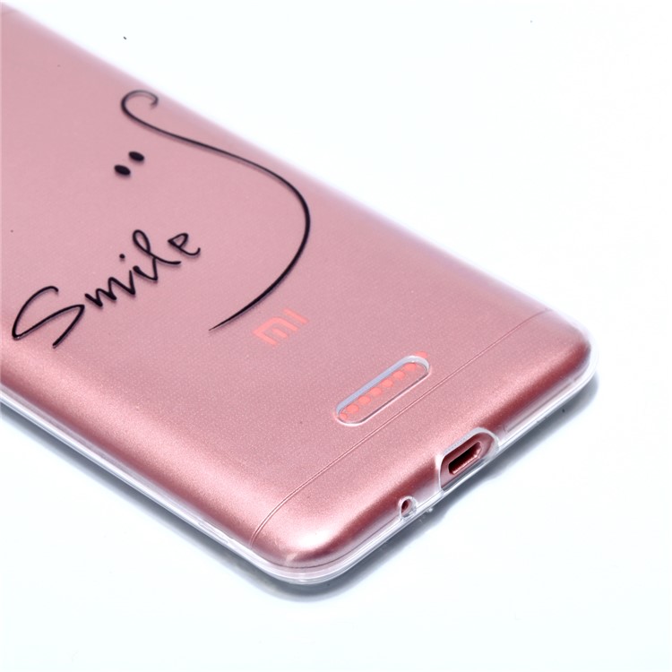 Pattern Printing TPU Cover Shell Case for Xiaomi Redmi 6A (Single 12MP Rear Camera) - SMILE Pattern-2