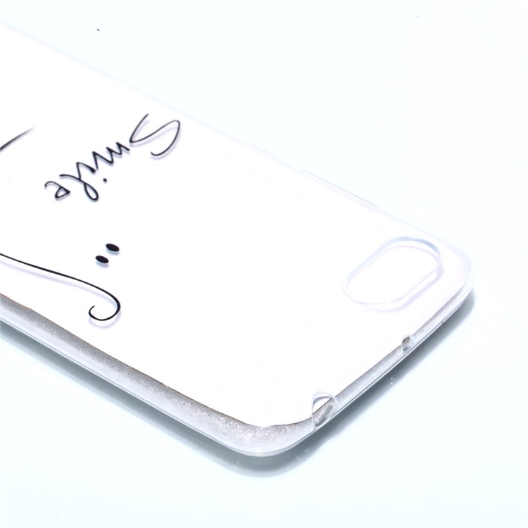 Pattern Printing TPU Cover Shell Case for Xiaomi Redmi 6A (Single 12MP Rear Camera) - SMILE Pattern-3