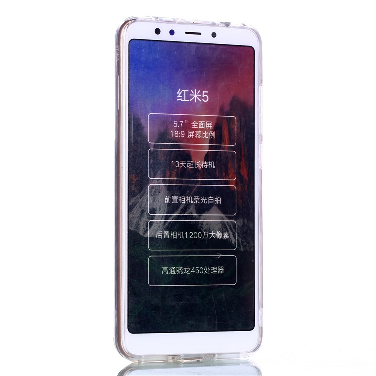 Embossed Pattern 3D Diamond Texture TPU Case for Xiaomi Redmi 5 - Be Happy-3
