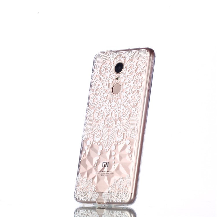 Embossed Pattern 3D Diamond Texture TPU Back Case for Xiaomi Redmi 5 - Mandala-3
