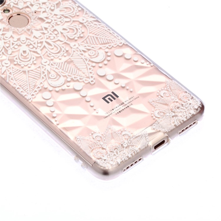 Embossed Pattern 3D Diamond Texture TPU Back Case for Xiaomi Redmi 5 - Mandala-4
