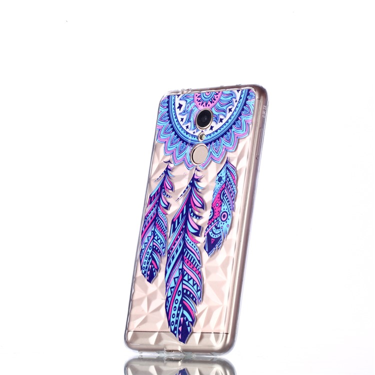 Embossed Pattern 3D Diamond Texture TPU Back Cover for Xiaomi Redmi 5 - Dream Catcher-3