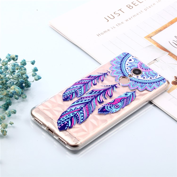 Embossed Pattern 3D Diamond Texture TPU Back Cover for Xiaomi Redmi 5 - Dream Catcher-7
