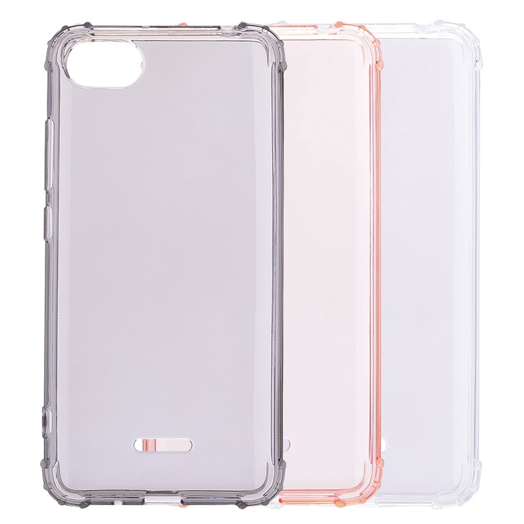 Shockproof TPU Protection Mobile Phone Case Accessory for Xiaomi Redmi 6A (Single 12MP Rear Camera) - Grey-6