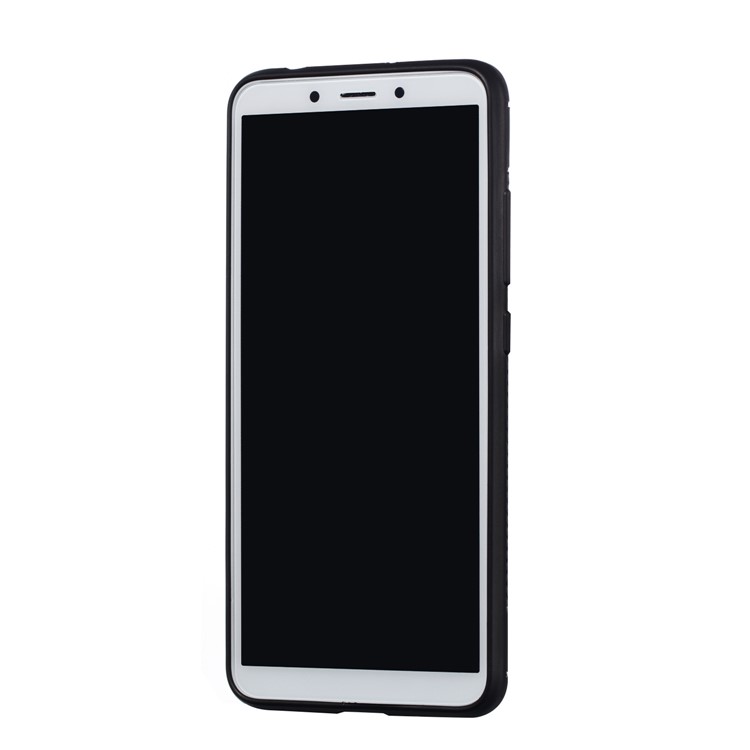 Carbon Fiber Texture Matte TPU Case for Xiaomi Redmi 6 (Dual Camera: 12MP+5MP) - Black-4
