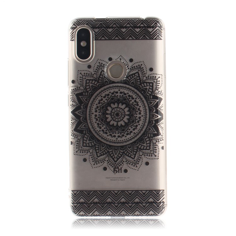 Pattern Printing IMD TPU Back Cover for Xiaomi Redmi S2 / Redmi Y2 - Black Mandala-2