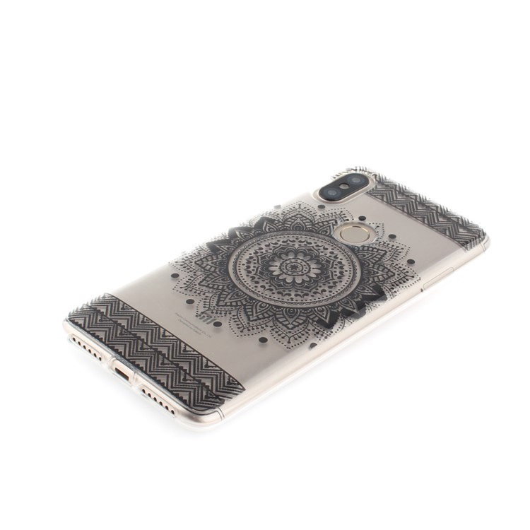 Pattern Printing IMD TPU Back Cover for Xiaomi Redmi S2 / Redmi Y2 - Black Mandala-3