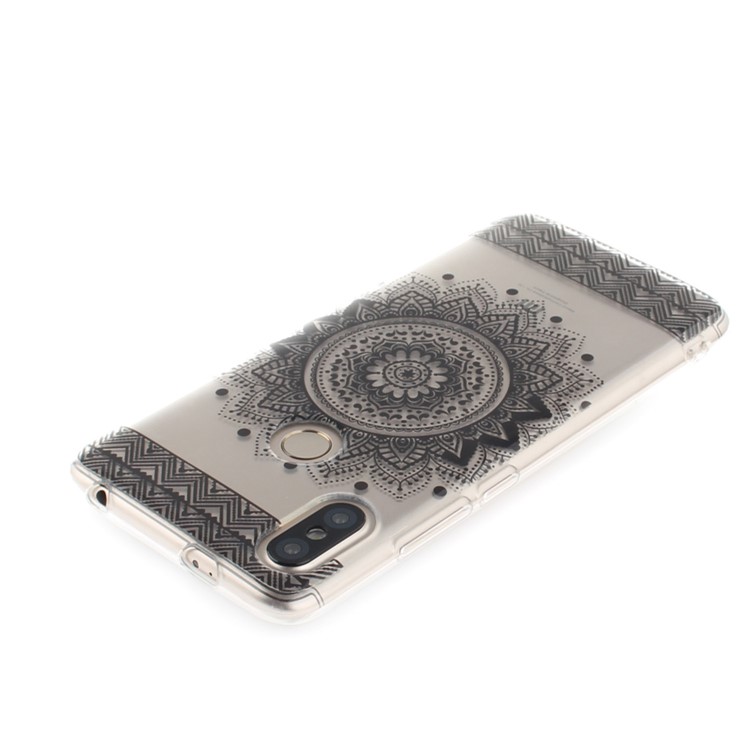 Pattern Printing IMD TPU Back Cover for Xiaomi Redmi S2 / Redmi Y2 - Black Mandala-4