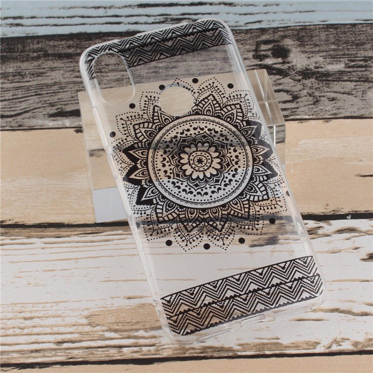 Pattern Printing IMD TPU Back Cover for Xiaomi Redmi S2 / Redmi Y2 - Black Mandala-7