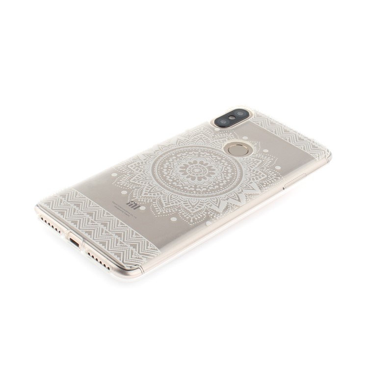 Pattern Printing IMD TPU Back Shell for Xiaomi Redmi S2 / Redmi Y2 - White Mandala-3
