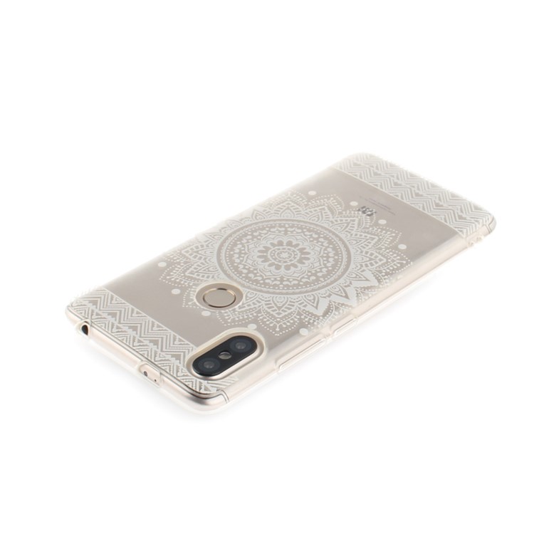 Pattern Printing IMD TPU Back Shell for Xiaomi Redmi S2 / Redmi Y2 - White Mandala-4
