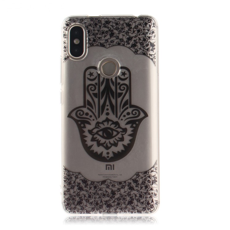 Pattern Printing IMD Soft TPU Back Case for Xiaomi Redmi S2 / Redmi Y2 - Hamsa Hand of Fatima-2