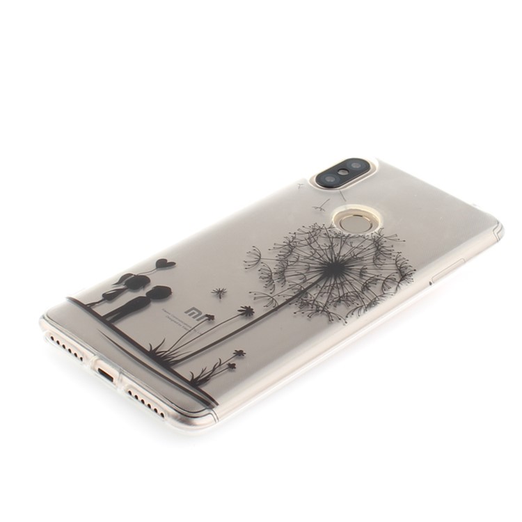Pattern Printing IMD TPU Protective Case for Xiaomi Redmi S2 / Redmi Y2 - Dandelion and Lover-3