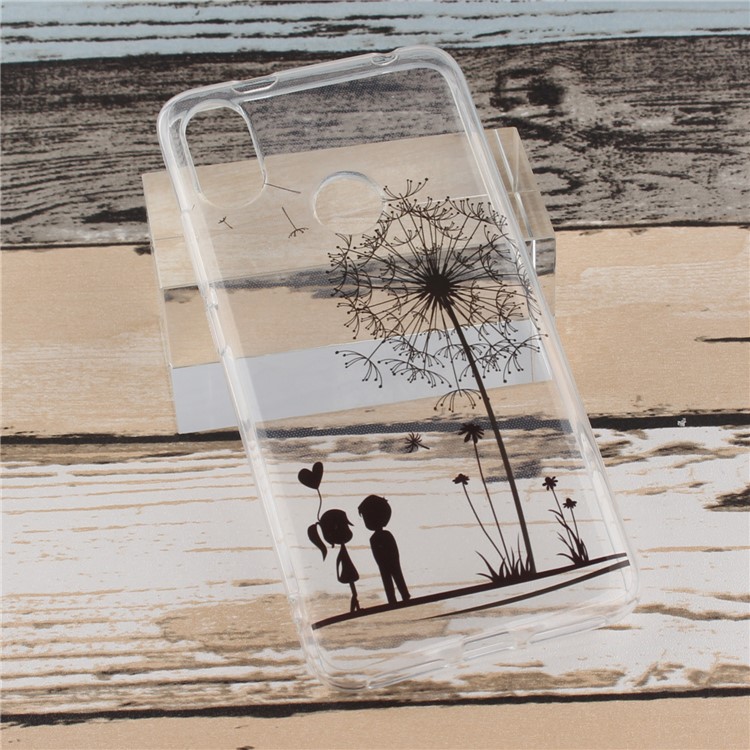Pattern Printing IMD TPU Protective Case for Xiaomi Redmi S2 / Redmi Y2 - Dandelion and Lover-7