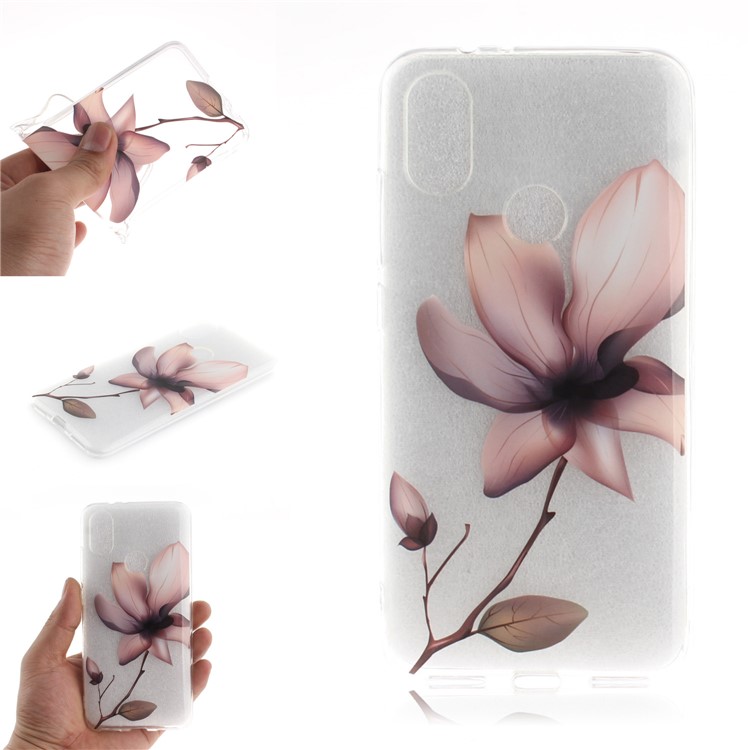 Pattern Printing IMD TPU Case for Xiaomi Mi A2 / Mi 6X - Elegant Flower-1