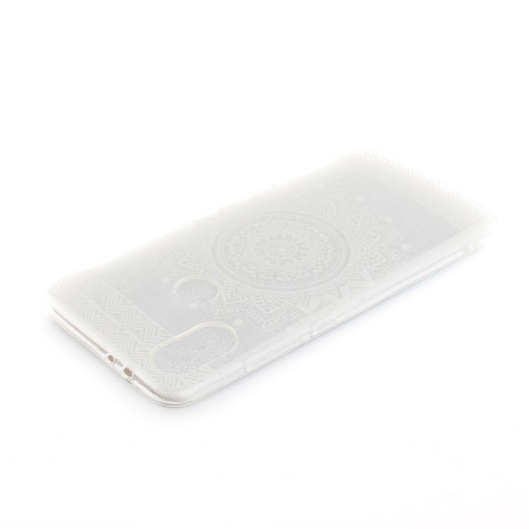 Pattern Printing IMD TPU Shell Case for Xiaomi Mi A2 / Mi 6X - White Mandala Flower-4