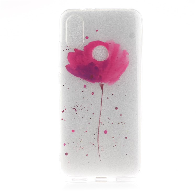Pattern Printing IMD TPU Cell Phone Case for Xiaomi Mi A2 / Mi 6X - Vivid Flower-2