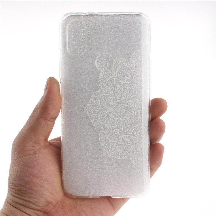 Pattern Printing IMD TPU Soft Case for Xiaomi Mi A2 / Mi 6X - Unique Flower-5