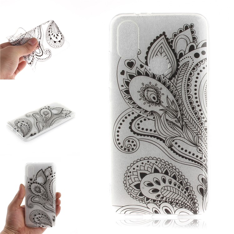 Pattern Printing IMD TPU Protective Case for Xiaomi Mi A2 / Mi 6X - Paisley Flower-1