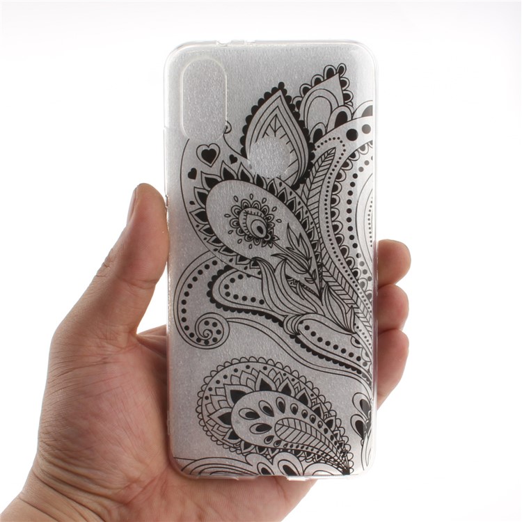 Pattern Printing IMD TPU Protective Case for Xiaomi Mi A2 / Mi 6X - Paisley Flower-5