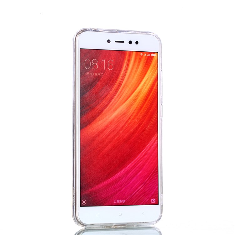 Pattern Printing Embossed 3D Diamond Surface TPU Cover for Xiaomi Redmi Note 5A Prime / Redmi Y1 - Pink Flowers and Marble Pattern-3