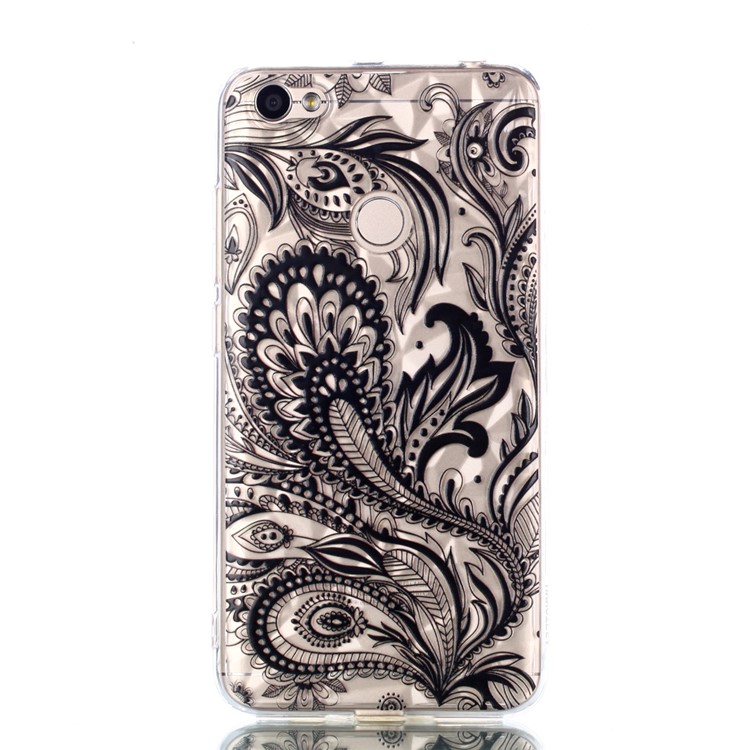 Pattern Printing Embossed 3D Diamond Surface TPU Shell for Xiaomi Redmi Note 5A Prime / Redmi Y1 - Paisley Pattern-2