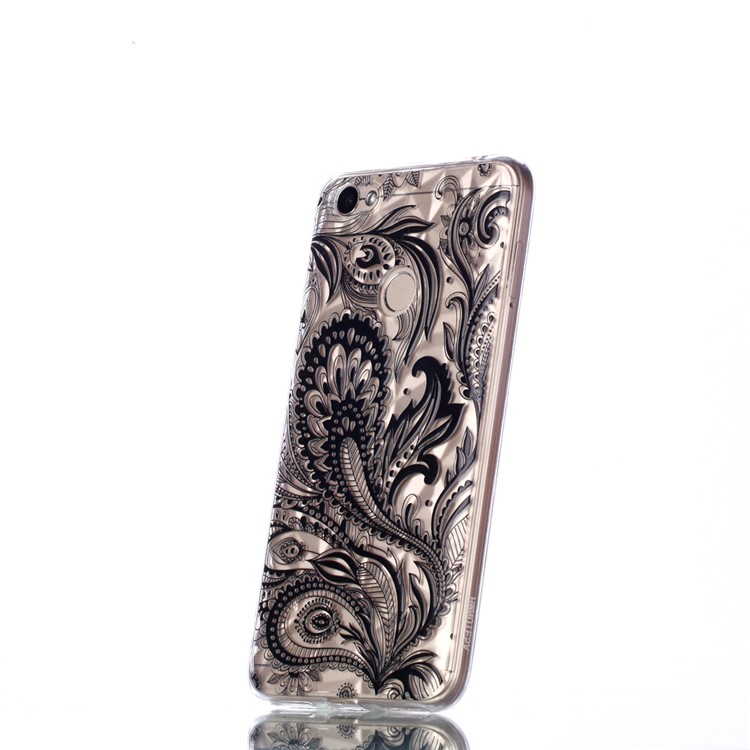 Pattern Printing Embossed 3D Diamond Surface TPU Shell for Xiaomi Redmi Note 5A Prime / Redmi Y1 - Paisley Pattern-3