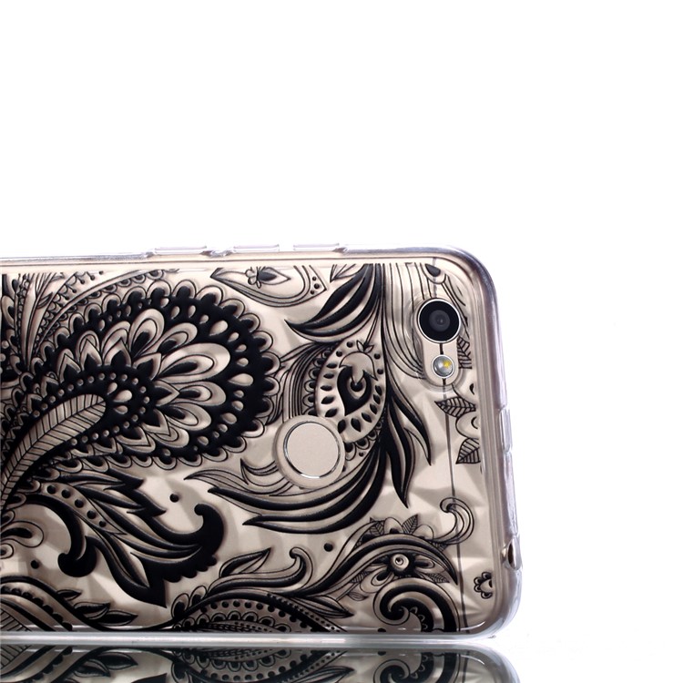 Pattern Printing Embossed 3D Diamond Surface TPU Shell for Xiaomi Redmi Note 5A Prime / Redmi Y1 - Paisley Pattern-5