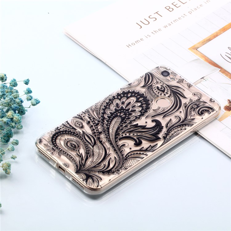 Pattern Printing Embossed 3D Diamond Surface TPU Shell for Xiaomi Redmi Note 5A Prime / Redmi Y1 - Paisley Pattern-7