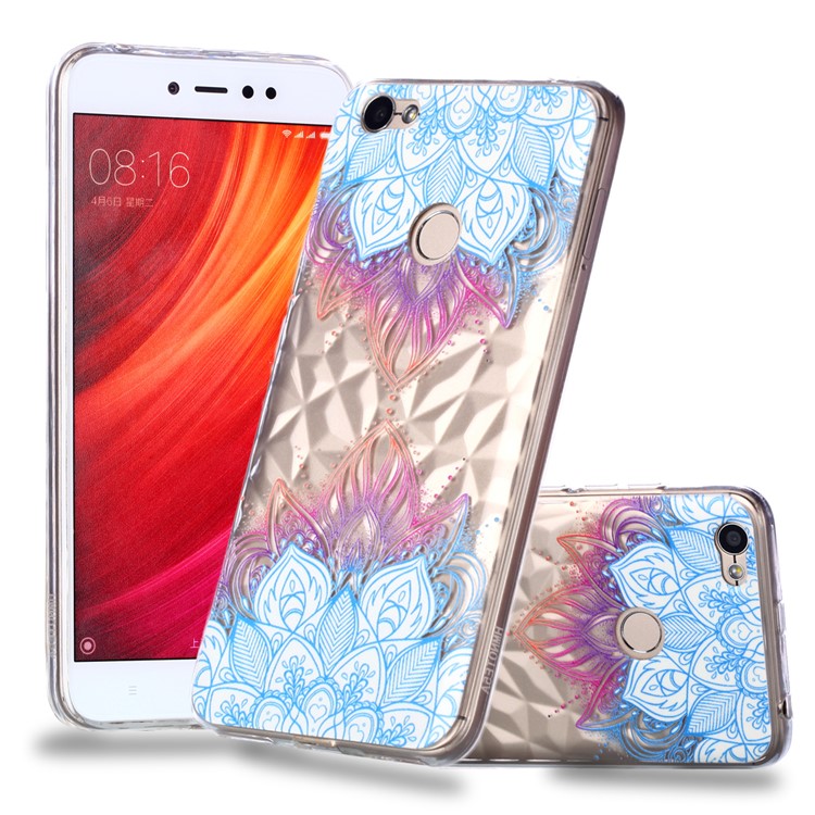Caso Morbido In TPU Con Superficie In Rilievo In Rilievo 3D Per Xiaomi Redmi Note 5A Prime / Redmi Y1 - Loto-1