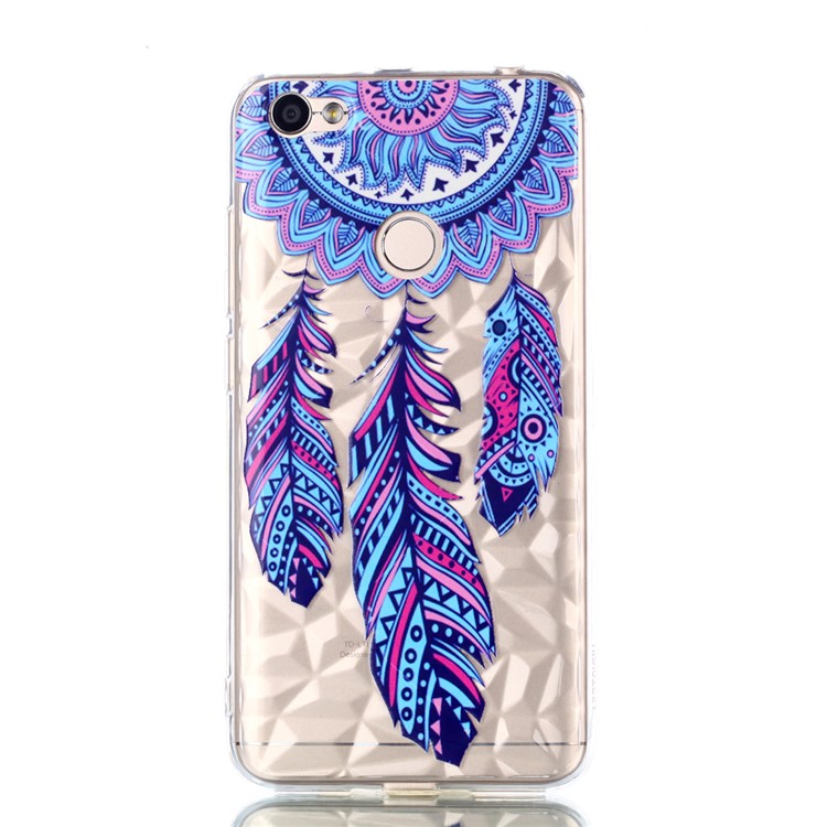 Pattern Printing Embossed 3D Diamond Surface TPU Phone Shell Case for Xiaomi Redmi Note 5A Prime / Redmi Y1 - Dream Catcher-2
