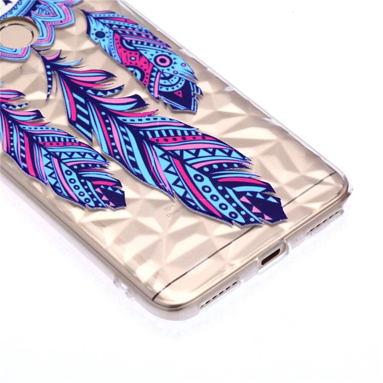 Pattern Printing Embossed 3D Diamond Surface TPU Phone Shell Case for Xiaomi Redmi Note 5A Prime / Redmi Y1 - Dream Catcher-4