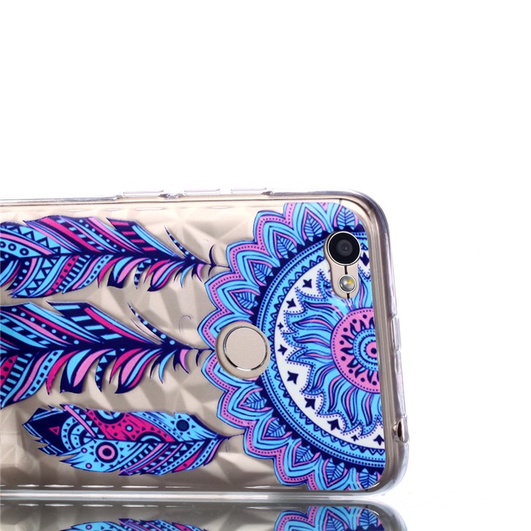 Pattern Printing Embossed 3D Diamond Surface TPU Phone Shell Case for Xiaomi Redmi Note 5A Prime / Redmi Y1 - Dream Catcher-5