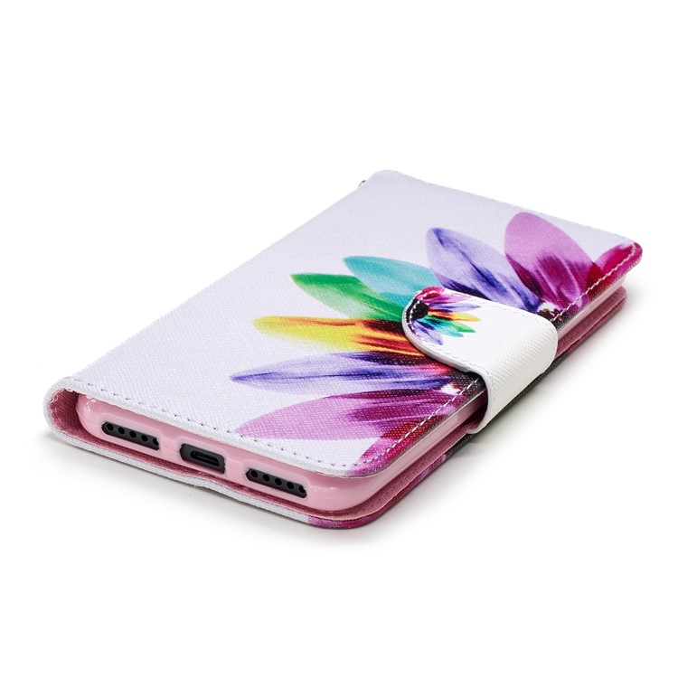 Pattern Printing Wallet Stand Leather Phone Case for Xiaomi Mi A2 Lite / Redmi 6 Pro - Half Flower-6