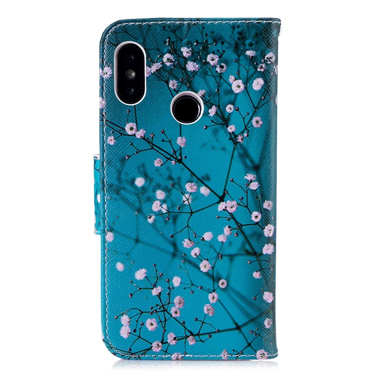Pattern Printing Wallet Stand Leather Phone Shell for Xiaomi Mi A2 Lite / Redmi 6 Pro - Wintersweet-3