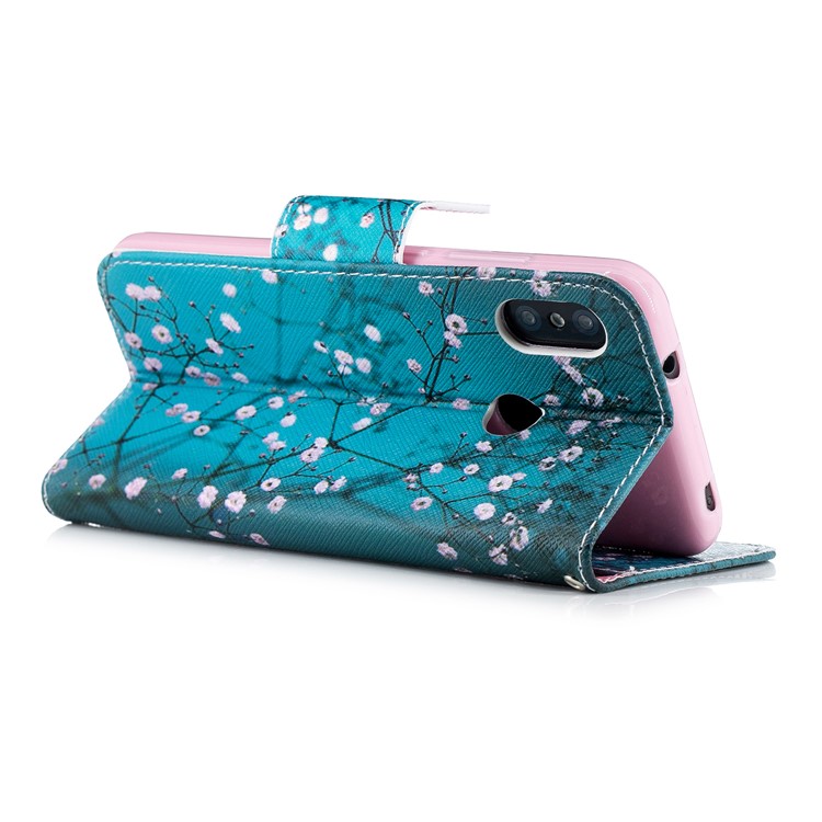 Pattern Printing Wallet Stand Leather Phone Shell for Xiaomi Mi A2 Lite / Redmi 6 Pro - Wintersweet-4