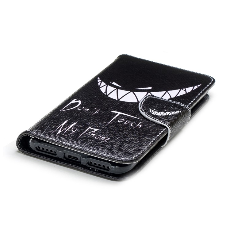 Pattern Printing Wallet Stand Leather Mobile Phone Shell for Xiaomi Mi A2 Lite / Redmi 6 Pro - Angry Face-6