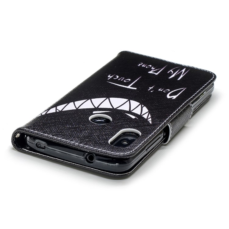 Pattern Printing Wallet Stand Leather Mobile Phone Shell for Xiaomi Mi A2 Lite / Redmi 6 Pro - Angry Face-7
