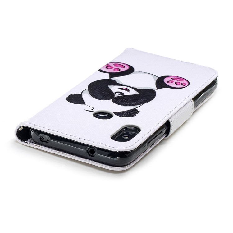 Pattern Printing Leather Wallet Protective Mobile Casing for Xiaomi Mi A2 Lite / Redmi 6 Pro - Cute Panda-7