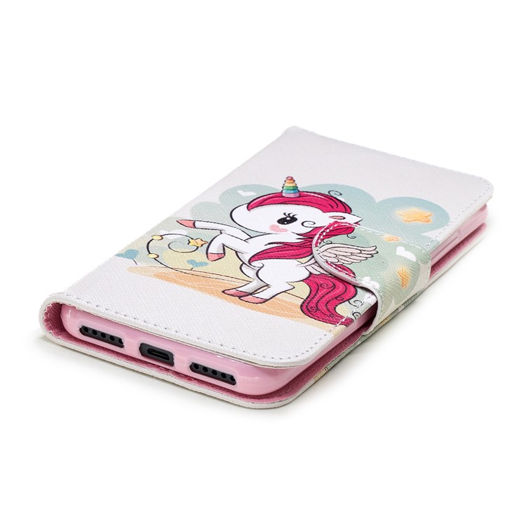 Pattern Printing Leather Wallet Cover for Xiaomi Mi A2 Lite / Redmi 6 Pro - Unicorn Pattern-6