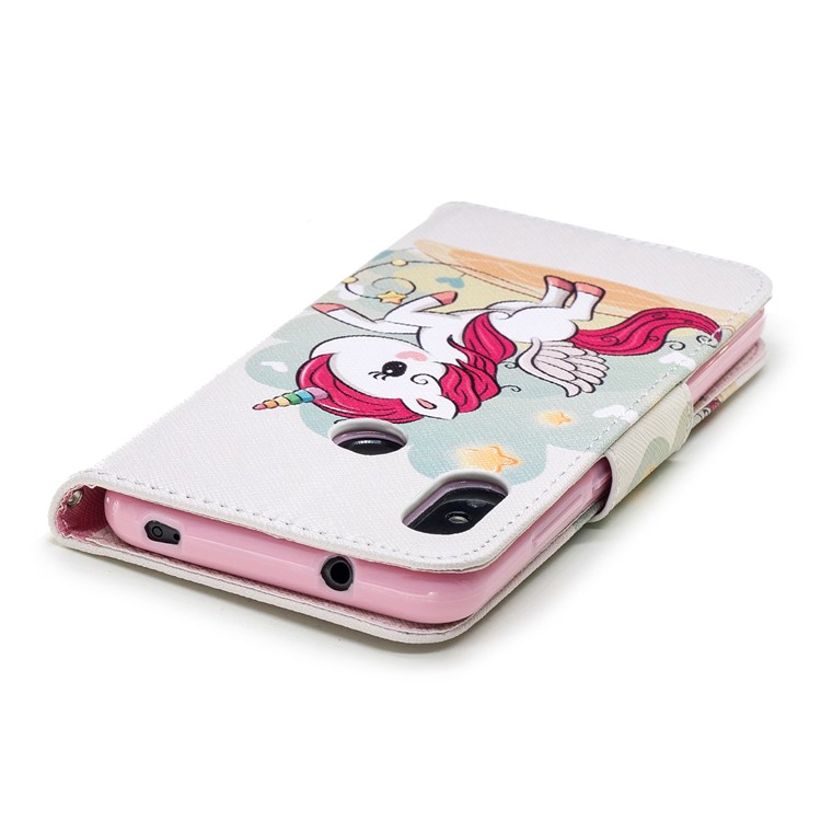 Pattern Printing Leather Wallet Cover for Xiaomi Mi A2 Lite / Redmi 6 Pro - Unicorn Pattern-7
