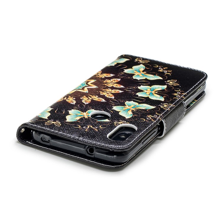 Pattern Printing Leather Wallet Phone Case for Xiaomi Mi A2 Lite / Redmi 6 Pro - Colorized Butterfly-7