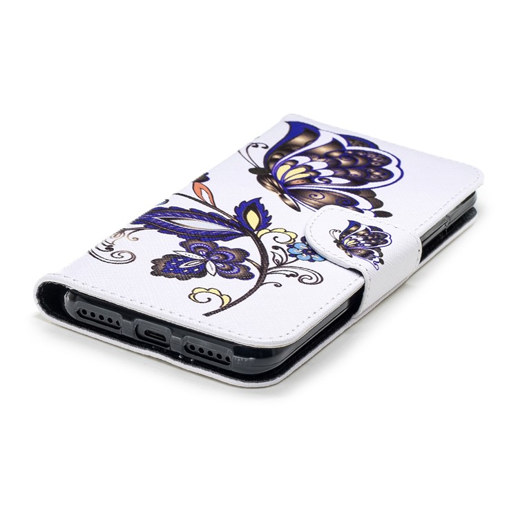 Pattern Printing Wallet Leather Stand Case for Xiaomi Mi A2 Lite / Redmi 6 Pro - Butterfly Pattern-6
