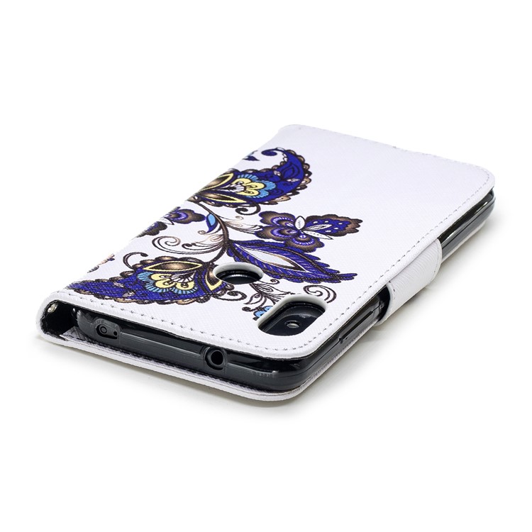 Pattern Printing Wallet Leather Stand Case for Xiaomi Mi A2 Lite / Redmi 6 Pro - Butterfly Pattern-7