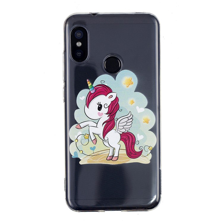 Pattern Printing TPU Case for Xiaomi Mi A2 Lite / Redmi 6 Pro - Unicorn Pattern-2
