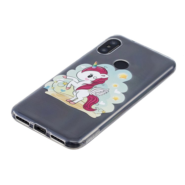 Pattern Printing TPU Case for Xiaomi Mi A2 Lite / Redmi 6 Pro - Unicorn Pattern-3