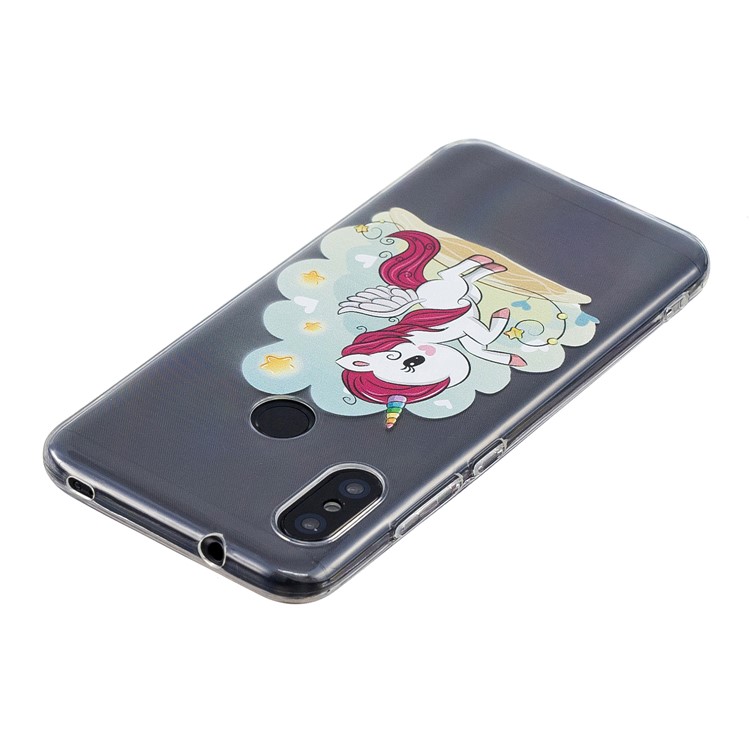 Pattern Printing TPU Case for Xiaomi Mi A2 Lite / Redmi 6 Pro - Unicorn Pattern-4